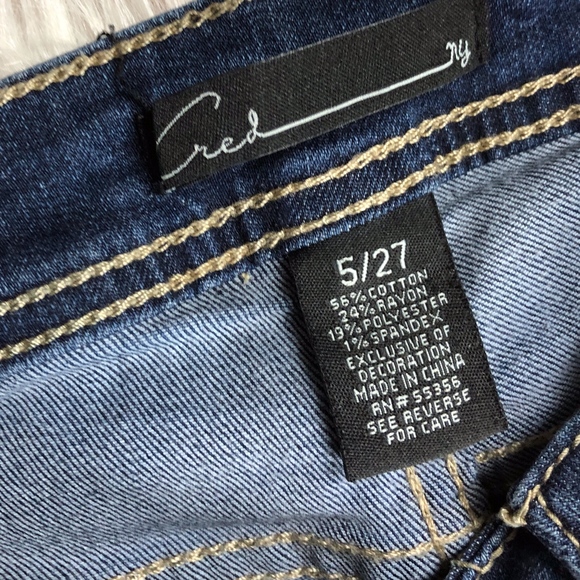 Cred NY Sexy Ripped Distressed Floral Jeans, 5/27 - Picture 6 of 7